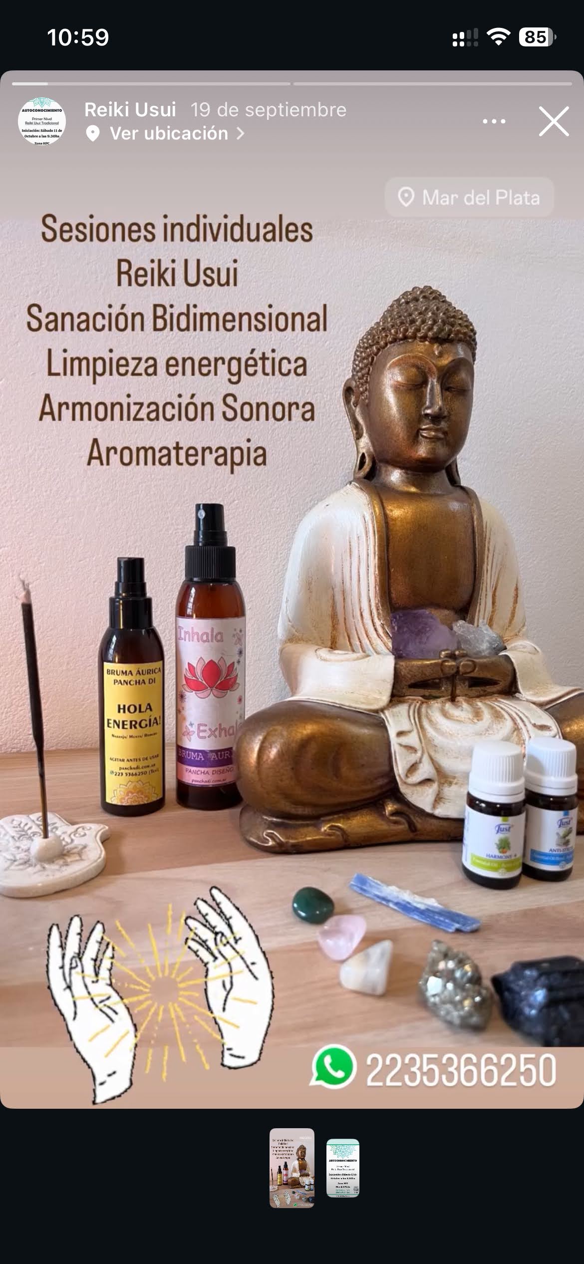 Sesiones individuales de Reiki Usui y armonización energética